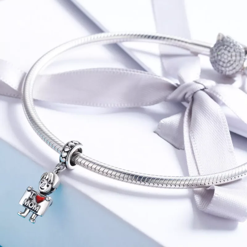 (resim) Pandora tarzı Annemi Seviyorum Sallantılı Charm - SCC691 - Görüntüle 5