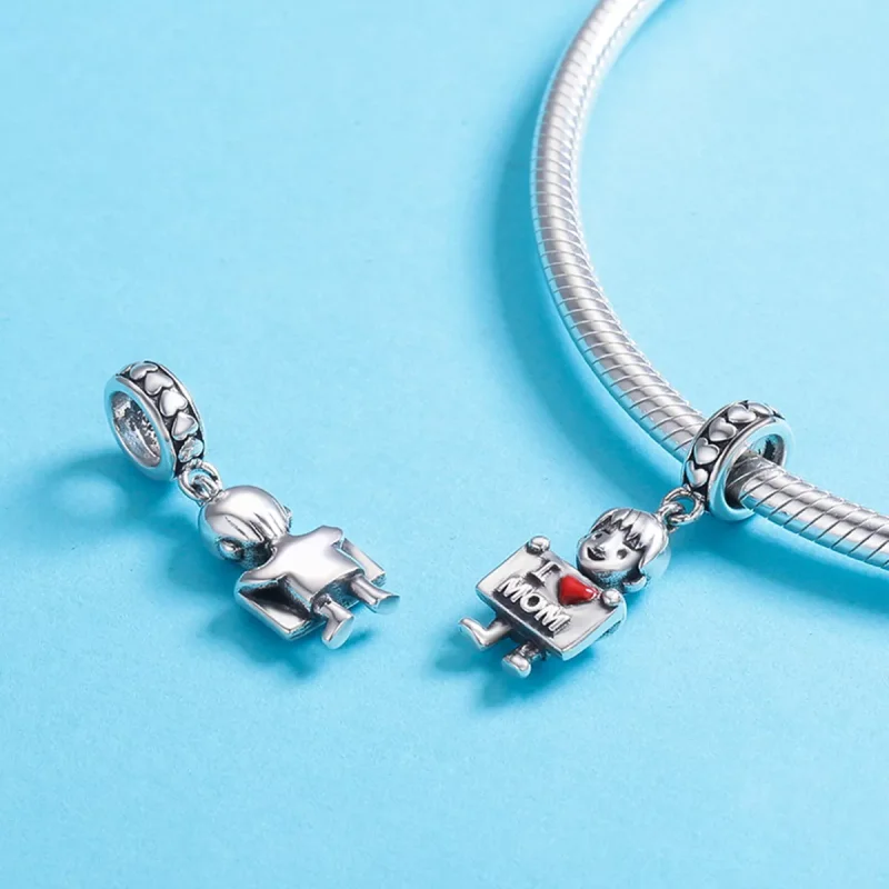 (resim) Pandora tarzı Annemi Seviyorum Sallantılı Charm - SCC691 - Görüntüle 6