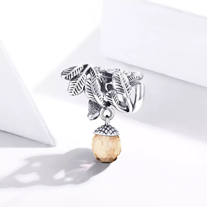 (resim) Pandora tarzı Şanslı Çam Kozalağı Sallantılı Charm - BSC336 - Görüntüle 2