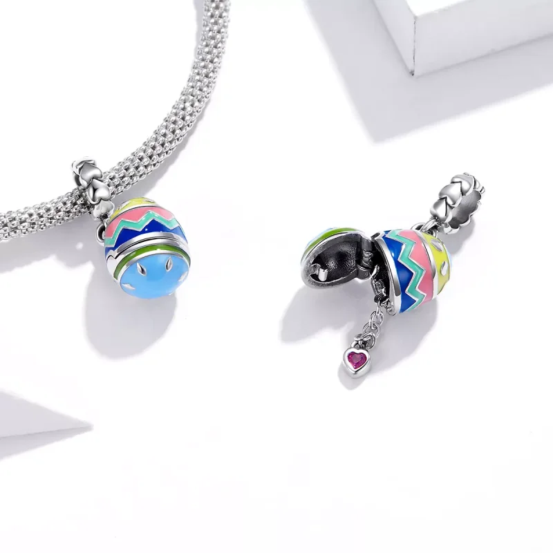 (resim) Pandora tarzı Şanslı Yumurtalar Sallantılı Charm - SCC1753 - Görüntüle 4