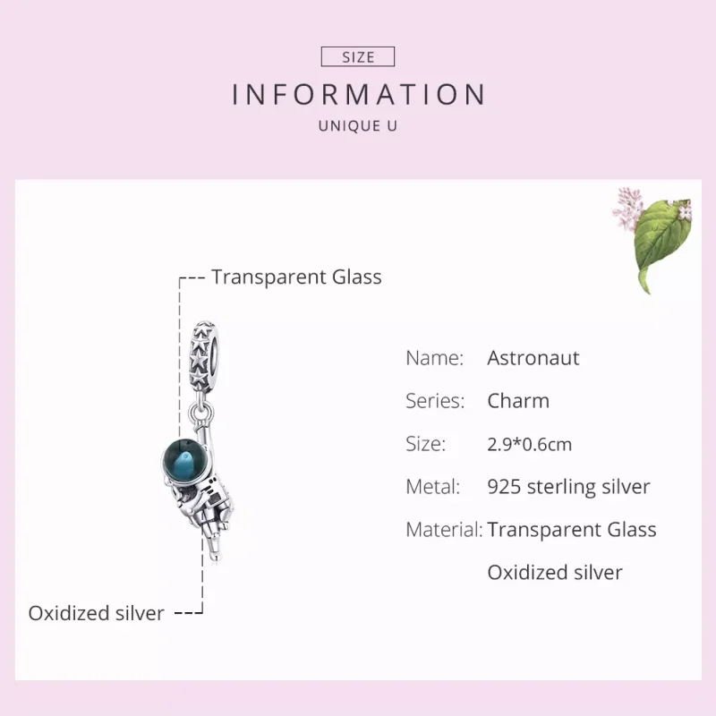 (resim) Pandora tarzı Astronot Sallantılı Charm - BSC202 - Görüntüle 7
