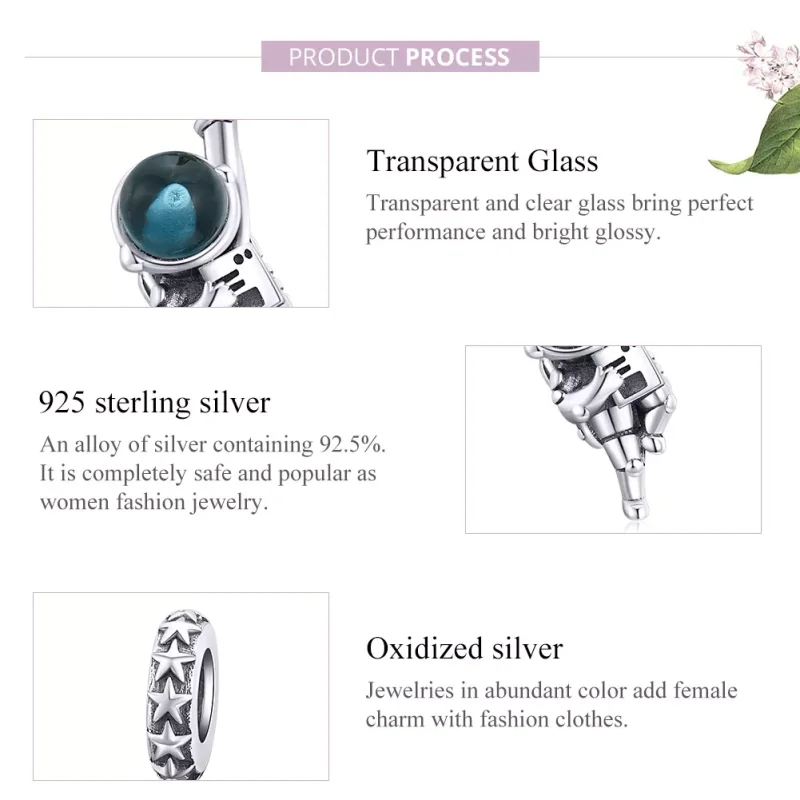(resim) Pandora tarzı Astronot Sallantılı Charm - BSC202 - Görüntüle 8