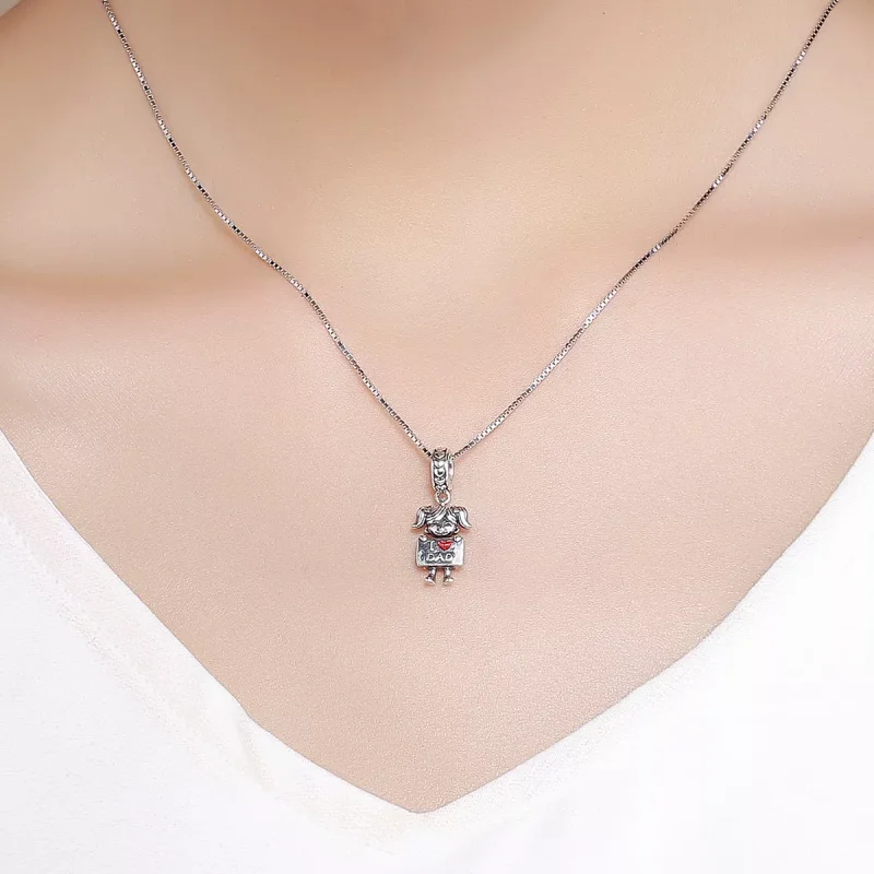 (resim) Pandora tarzı Babasının kızı Sallantılı Charm - SCC690 - Görüntüle 3