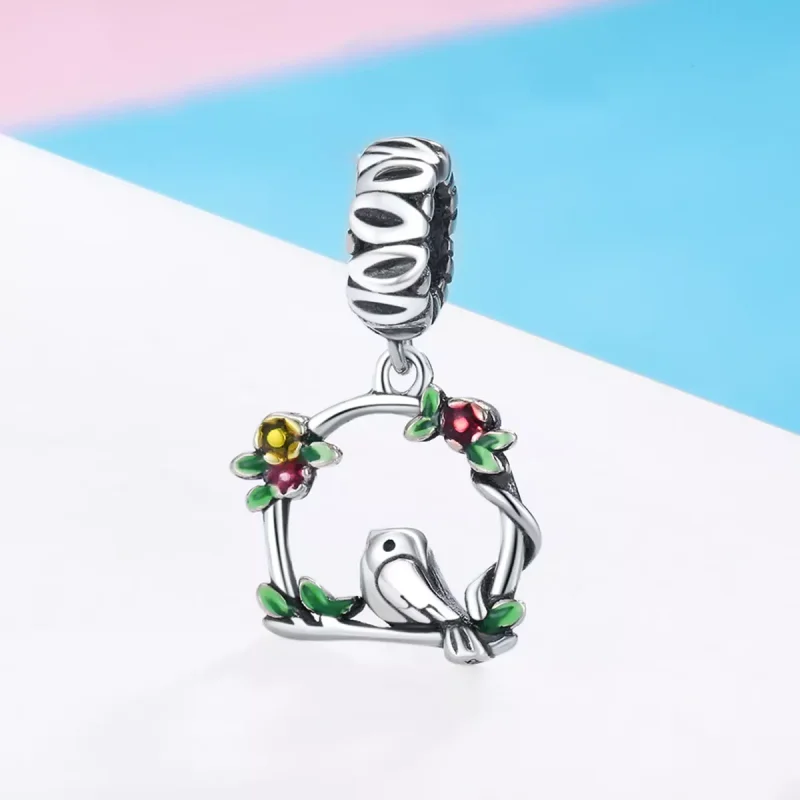 (resim) Pandora tarzı Bahar Kuşu Sallantılı Charm - SCC645 - Görüntüle 3
