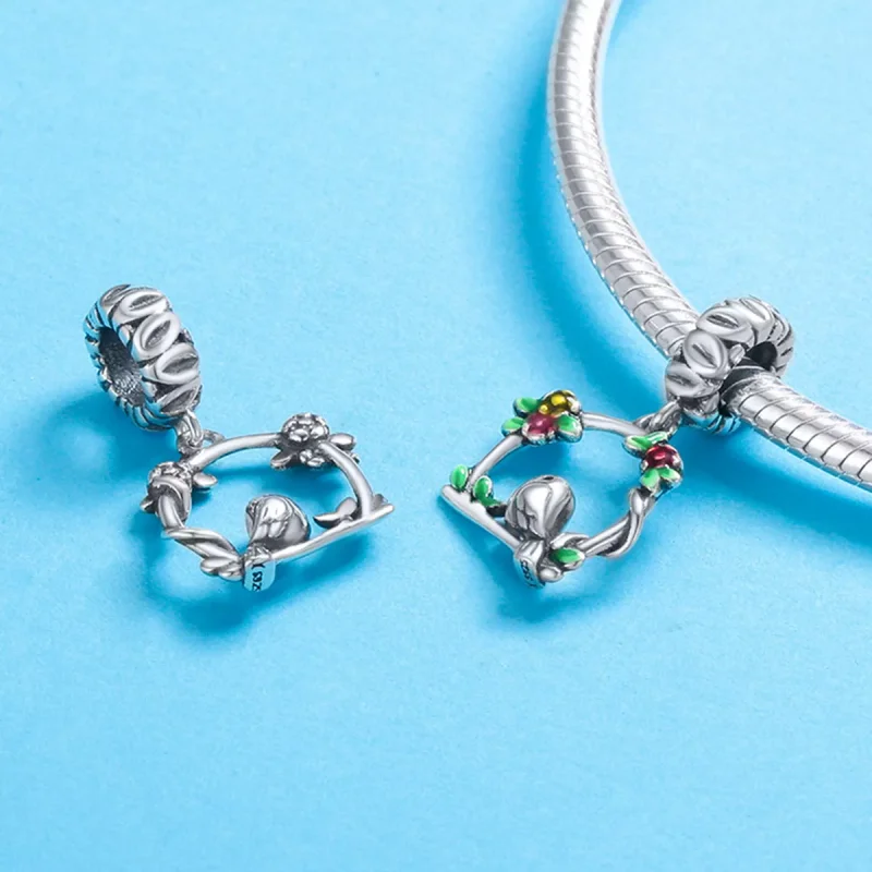 (resim) Pandora tarzı Bahar Kuşu Sallantılı Charm - SCC645 - Görüntüle 4