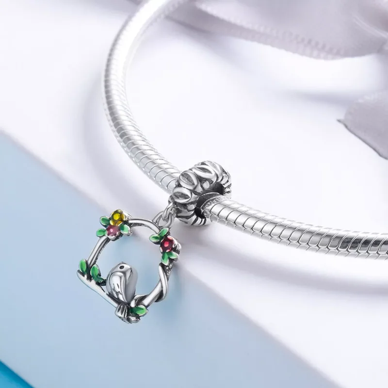 (resim) Pandora tarzı Bahar Kuşu Sallantılı Charm - SCC645 - Görüntüle 7