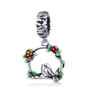 (resim) Pandora tarzı Bahar Kuşu Sallantılı Charm - SCC645