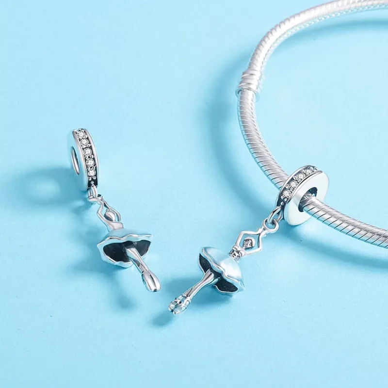 (resim) Pandora tarzı Balerin Sallantılı Charm - SCC514 - Görüntüle 5