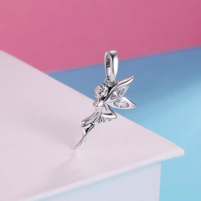 (resim) Pandora tarzı Beyaz Çiçek Perisi Sallantılı Charm - SCC359 - Görüntüle 4