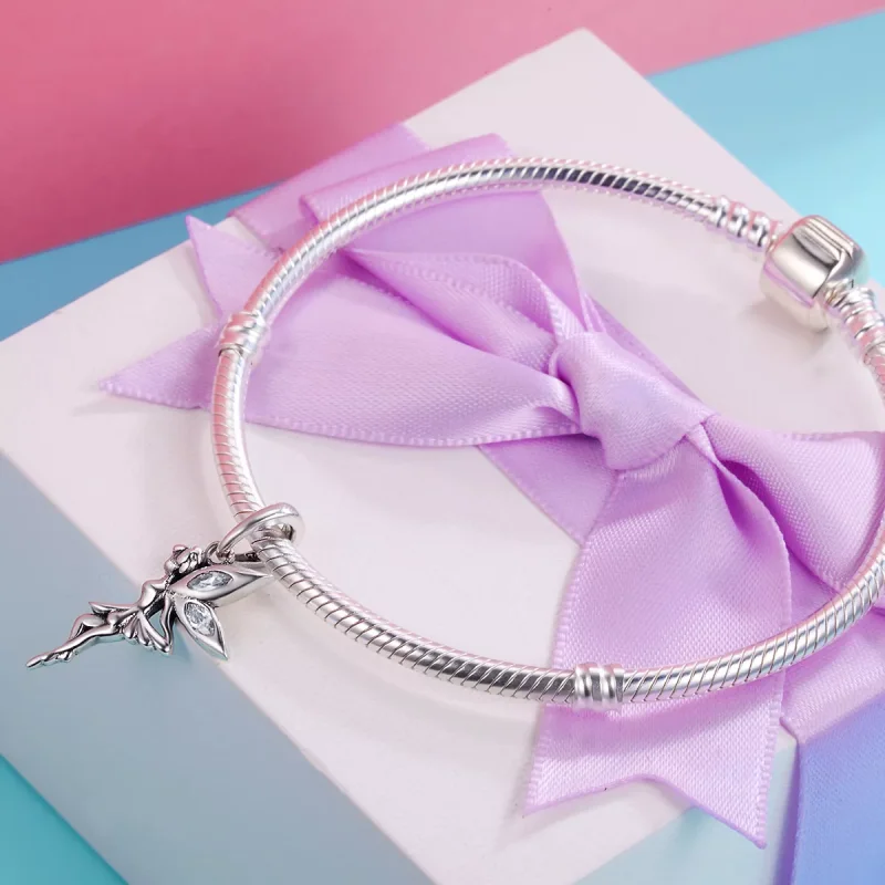 (resim) Pandora tarzı Beyaz Çiçek Perisi Sallantılı Charm - SCC359 - Görüntüle 5