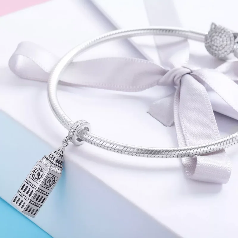 (resim) Pandora tarzı Büyük Britanya Big Ben Sallantılı Charm - SCC868 - Görüntüle 4