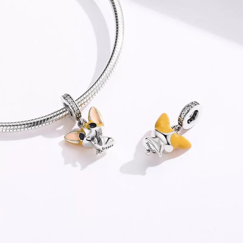 (resim) Pandora tarzı Corgi Sallantılı Charm - BSC078 - Görüntüle 4