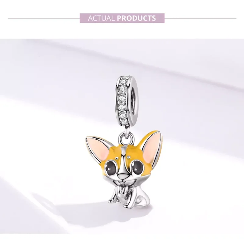 (resim) Pandora tarzı Corgi Sallantılı Charm - BSC078 - Görüntüle 7