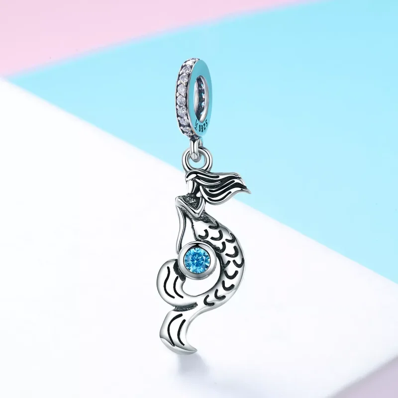 (resim) Pandora tarzı Denizkızları Düşüncesi Sallantılı Charm - SCC824 - Görüntüle 2