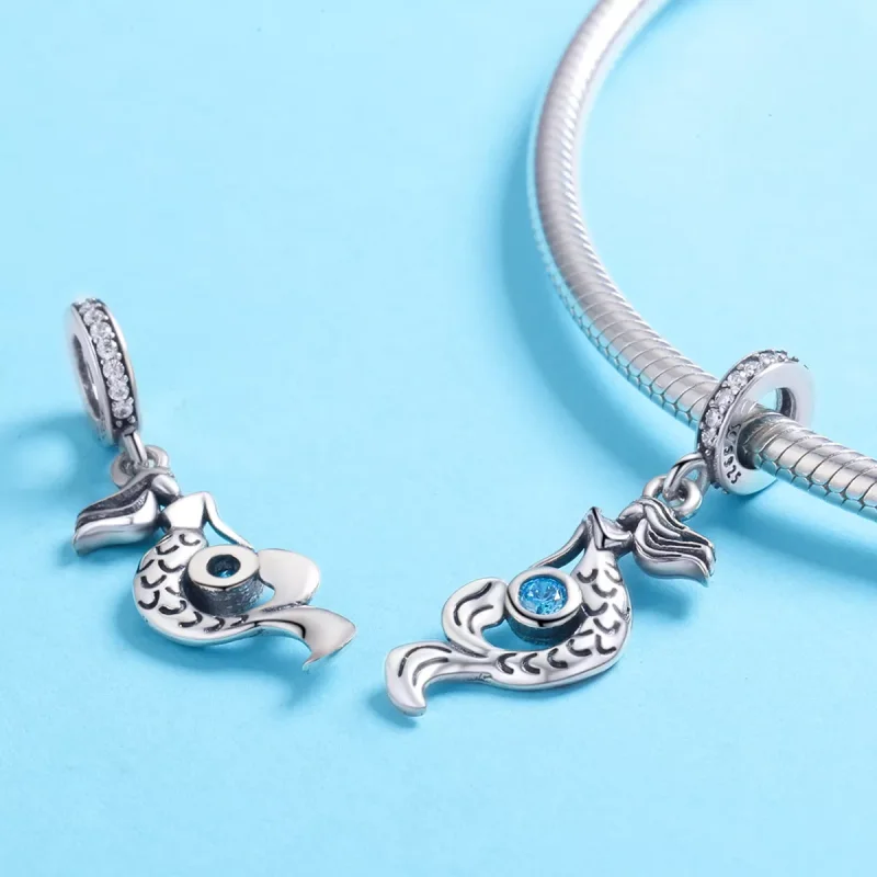 (resim) Pandora tarzı Denizkızları Düşüncesi Sallantılı Charm - SCC824 - Görüntüle 3