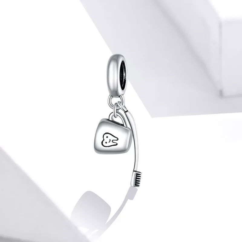 (resim) Pandora tarzı Diş Fırçası Ve Fincan Sallantılı Charm - SCC1597 - Görüntüle 2