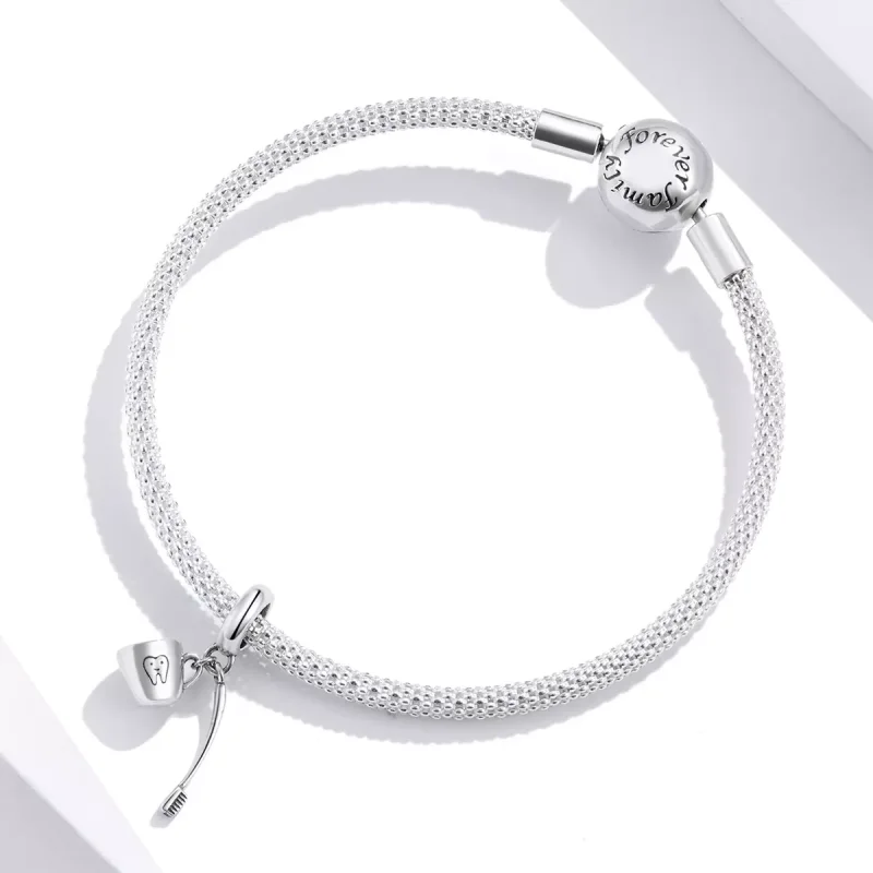 (resim) Pandora tarzı Diş Fırçası Ve Fincan Sallantılı Charm - SCC1597 - Görüntüle 4