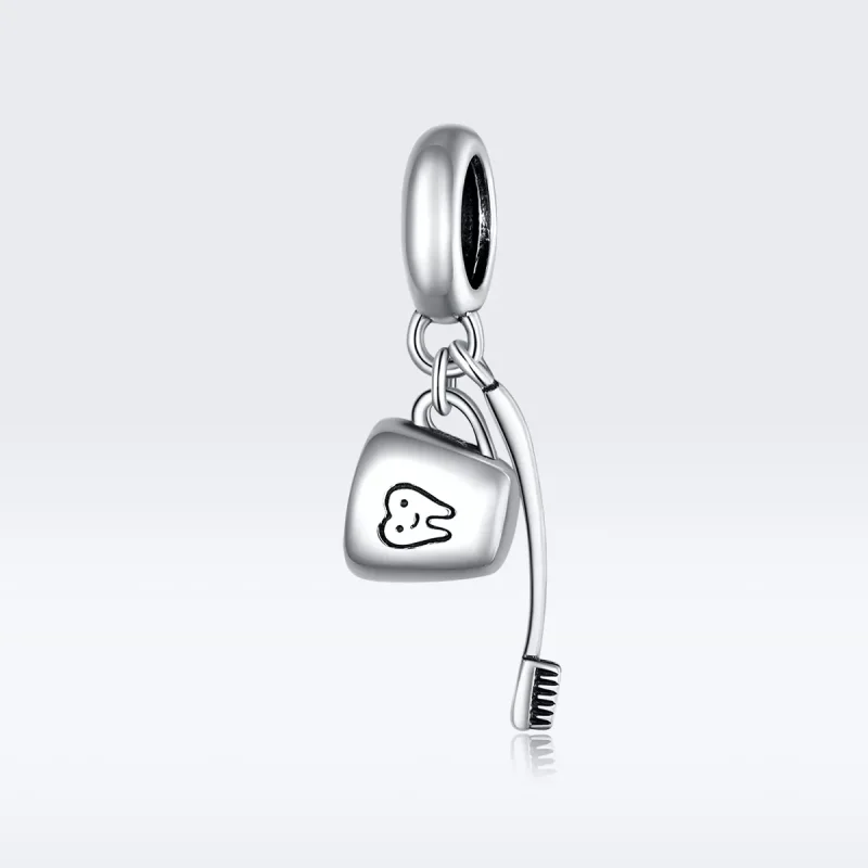 (resim) Pandora tarzı Diş Fırçası Ve Fincan Sallantılı Charm - SCC1597 - Görüntüle 5
