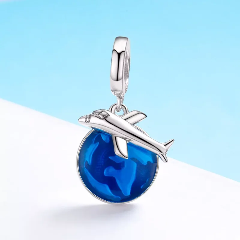 (resim) Pandora tarzı Dünyayı Dolaşın Sallantılı Charm - SCC664 - Görüntüle 3