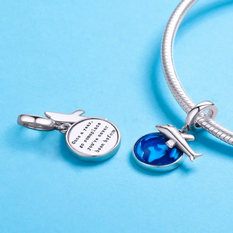 (resim) Pandora tarzı Dünyayı Dolaşın Sallantılı Charm - SCC664 - Görüntüle 4
