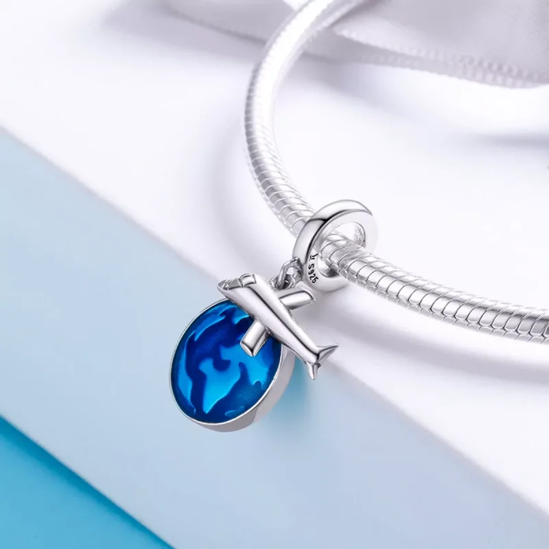 (resim) Pandora tarzı Dünyayı Dolaşın Sallantılı Charm - SCC664 - Görüntüle 7