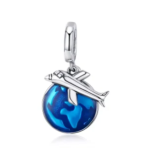 (resim) Pandora tarzı Dünyayı Dolaşın Sallantılı Charm - SCC664