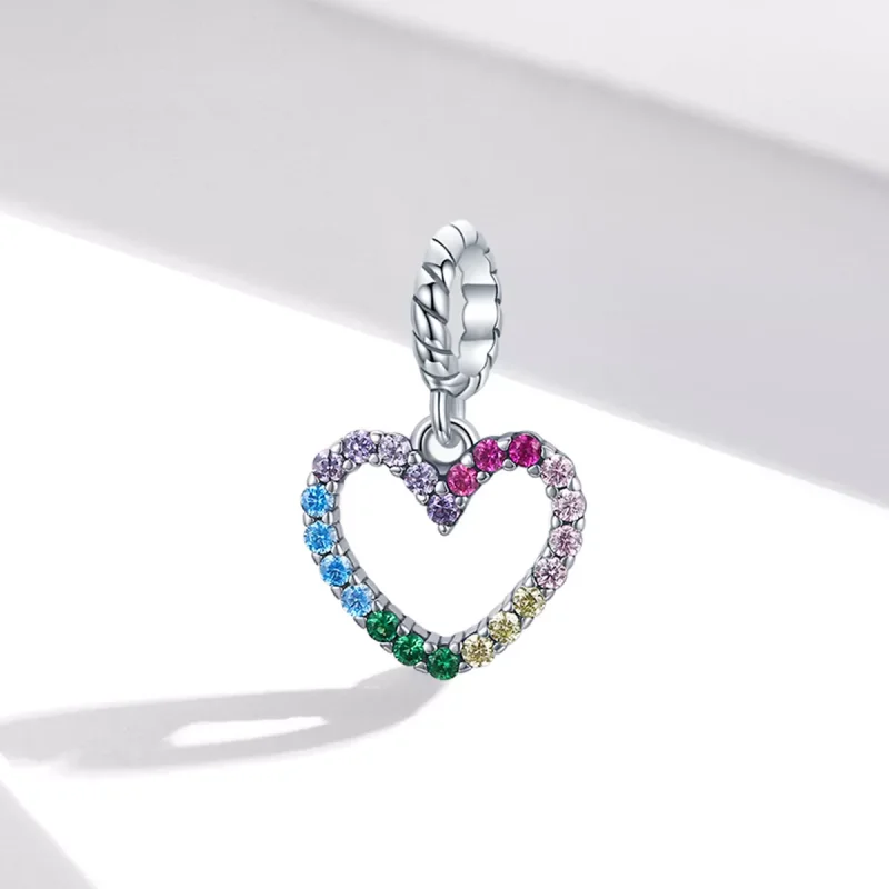 (resim) Pandora tarzı Gökkuşağı Aşkı Sallantılı Charm - SCC1851 - Görüntüle 2