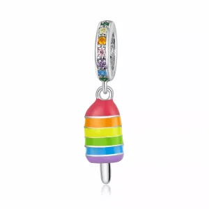Pandora tarzı Gökkuşağı Dondurması Sallantılı Charm - BSC351 (resim) Pandora tarzı Gökkuşağı Dondurması Sallantılı Charm - BSC351
