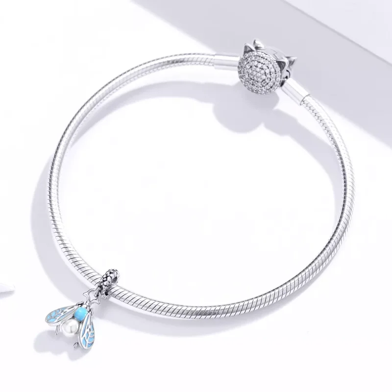 (resim) Pandora tarzı güveler Sallantılı Charm - SCC1479 - Görüntüle 3