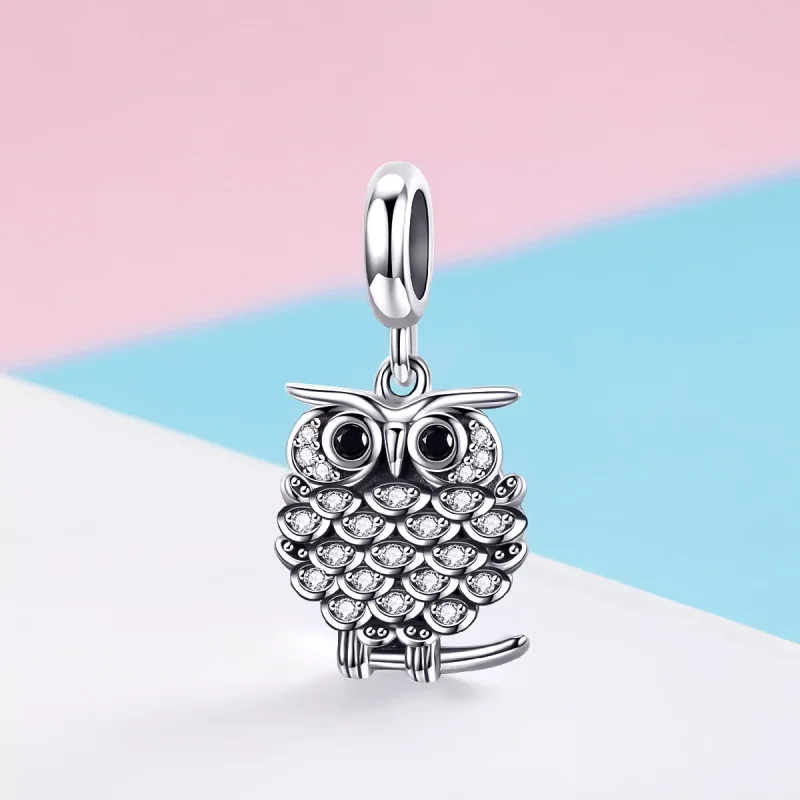 (resim) Pandora tarzı güzel baykuş Sallantılı Charm - SCC949 - Görüntüle 2