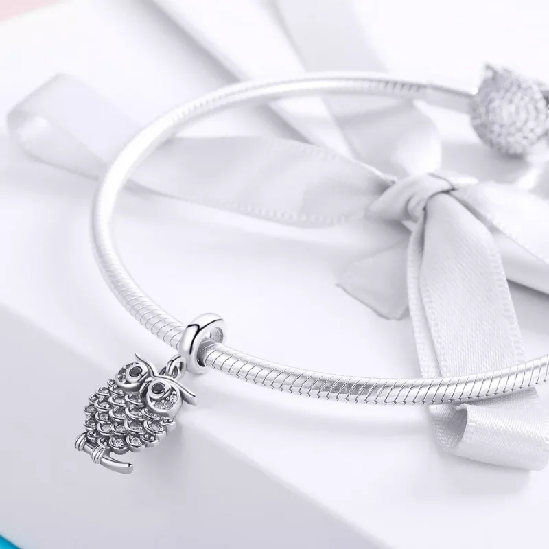 (resim) Pandora tarzı güzel baykuş Sallantılı Charm - SCC949 - Görüntüle 3