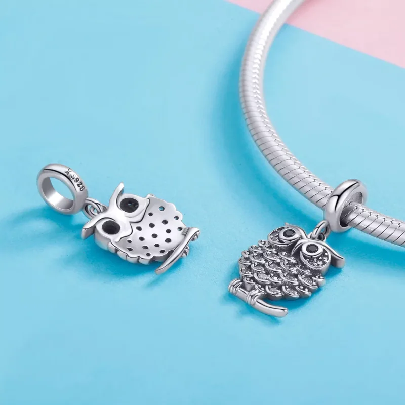 (resim) Pandora tarzı güzel baykuş Sallantılı Charm - SCC949 - Görüntüle 4