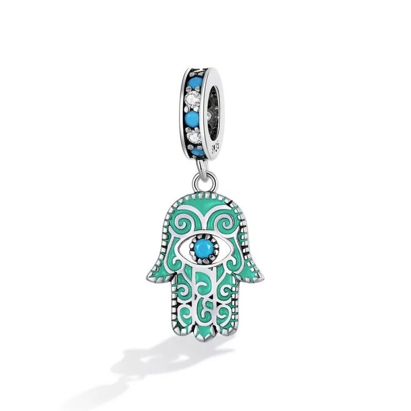 (resim) Pandora tarzı Hand of Fatima Dangle - BSC593 - Görüntüle 2