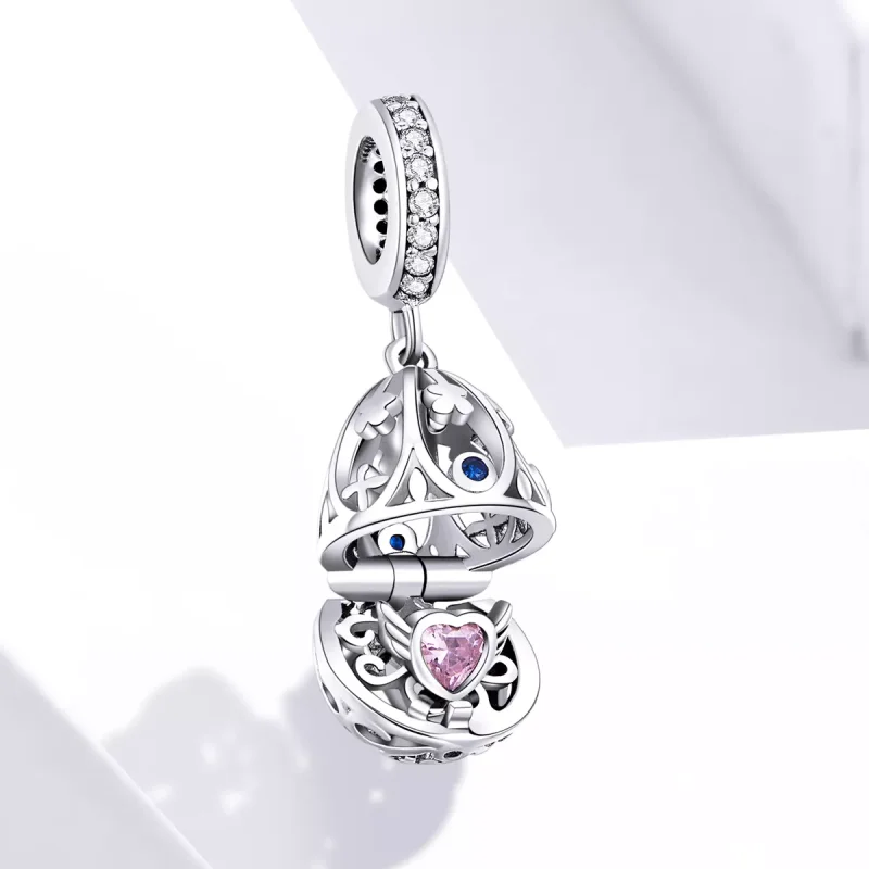 (resim) Pandora tarzı Hazineli Paskalya Yumurtası Sallantılı Charm - SCC1465 - Görüntüle 2