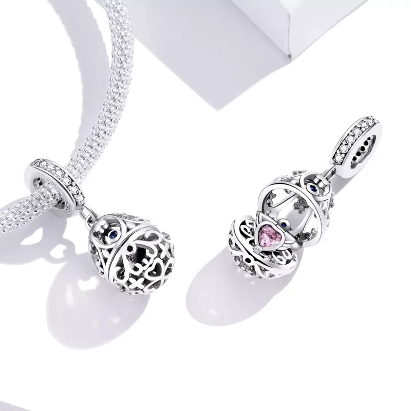 (resim) Pandora tarzı Hazineli Paskalya Yumurtası Sallantılı Charm - SCC1465 - Görüntüle 4