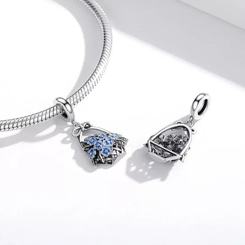 (resim) Pandora tarzı Çiçek Sepeti Sallantılı Charm - SCC1717 - Görüntüle 4