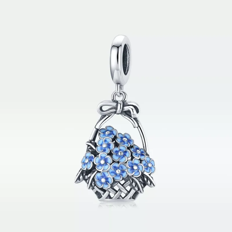 (resim) Pandora tarzı Çiçek Sepeti Sallantılı Charm - SCC1717 - Görüntüle 5