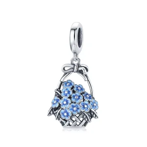 (resim) Pandora tarzı Çiçek Sepeti Sallantılı Charm - SCC1717