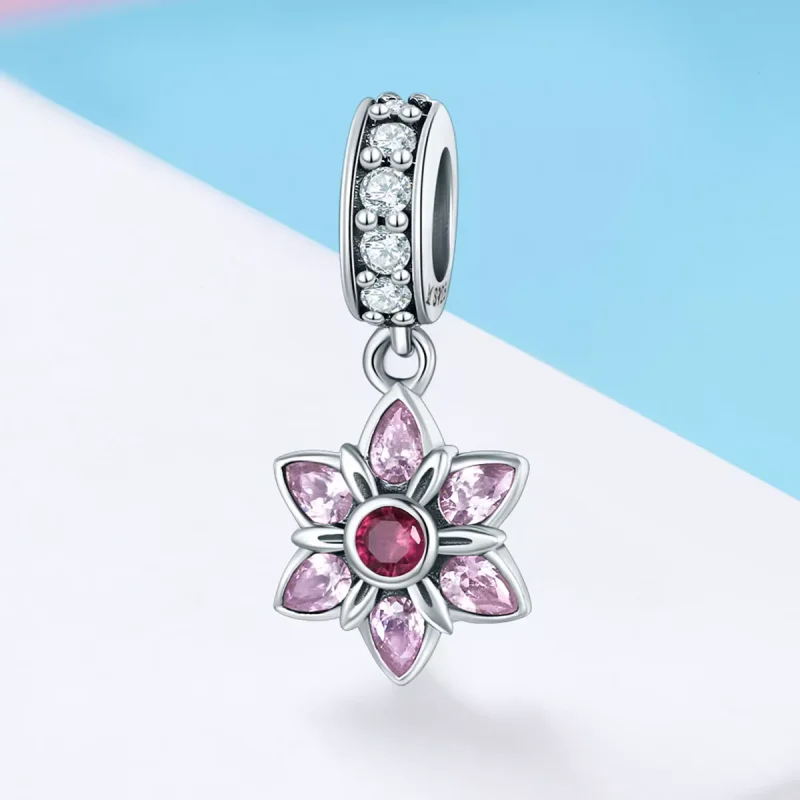 (resim) Pandora tarzı Çiçeklerin Dansı Sallantılı Charm - SCC840 - Görüntüle 2