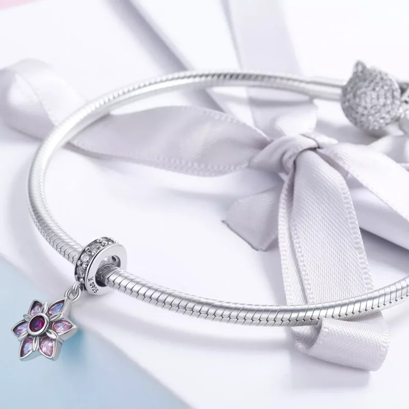 (resim) Pandora tarzı Çiçeklerin Dansı Sallantılı Charm - SCC840 - Görüntüle 4