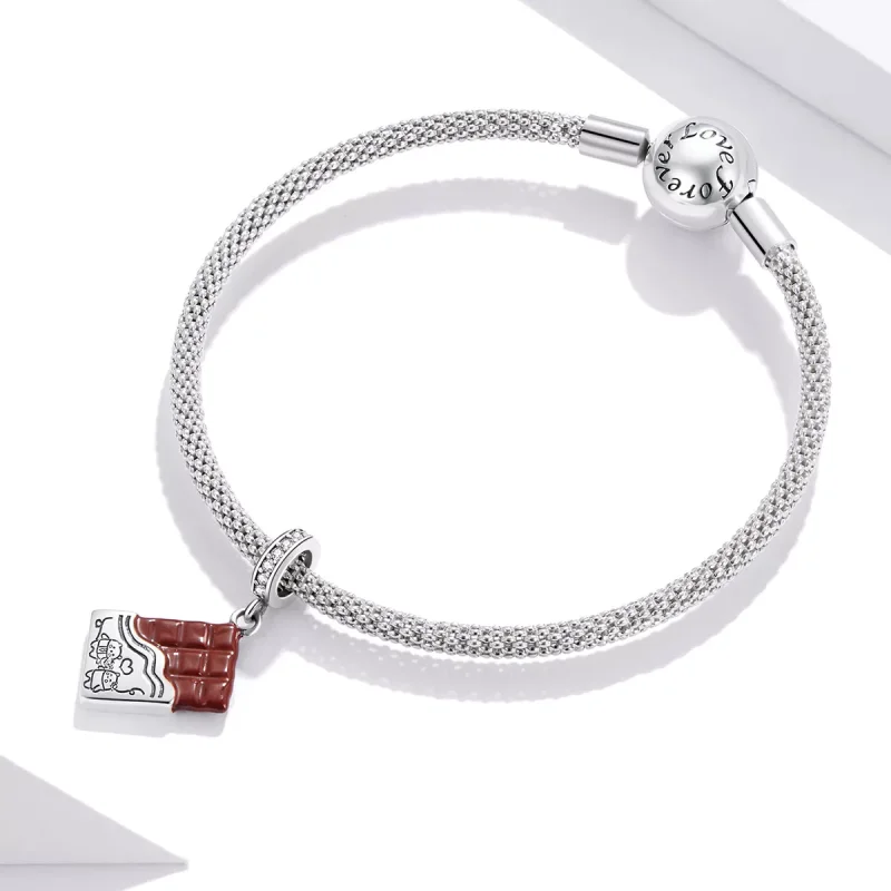 (resim) Pandora tarzı Çikolata aşkı Sallantılı Charm - SCC1782 - Görüntüle 3
