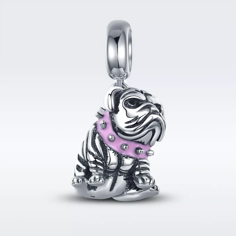 (resim) Pandora tarzı İngilizce Bulldoglar Sallantılı Charm - SCC552 - Görüntüle 2