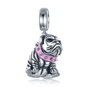 (resim) Pandora tarzı İngilizce Bulldoglar Sallantılı Charm - SCC552