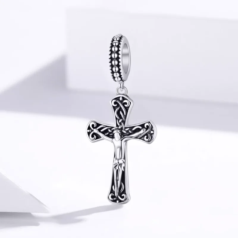 (resim) Pandora tarzı İsa'nın Haçı Sallantılı Charm - SCC1407 - Görüntüle 2