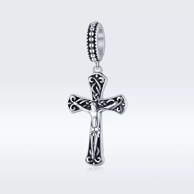 (resim) Pandora tarzı İsa'nın Haçı Sallantılı Charm - SCC1407 - Görüntüle 5