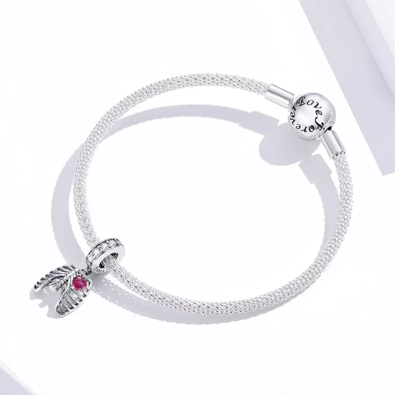 (resim) Pandora tarzı kaburga aşk yemini Sallantılı Charm - SCC1459 - Görüntüle 2