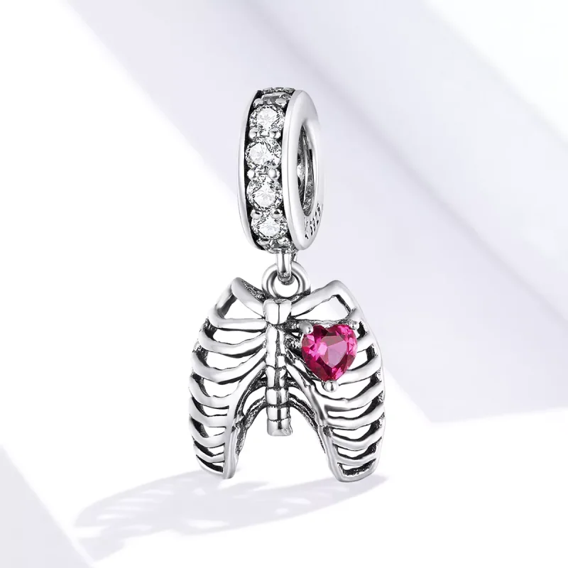(resim) Pandora tarzı kaburga aşk yemini Sallantılı Charm - SCC1459 - Görüntüle 4