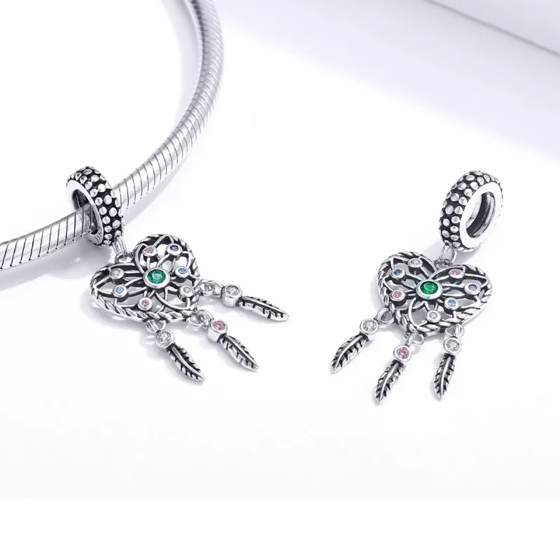 (resim) Pandora tarzı Kafes İşi Aile Ağacı Kalp Sallantılı Charm - SCC1445 - Görüntüle 4