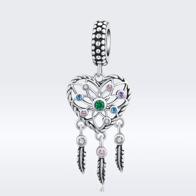 (resim) Pandora tarzı Kafes İşi Aile Ağacı Kalp Sallantılı Charm - SCC1445 - Görüntüle 5