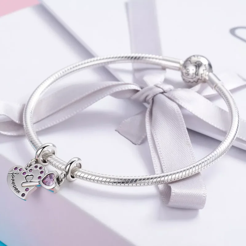 (resim) Pandora tarzı Kalbin Anahtarı Sallantılı Charm - SCC638 - Görüntüle 6